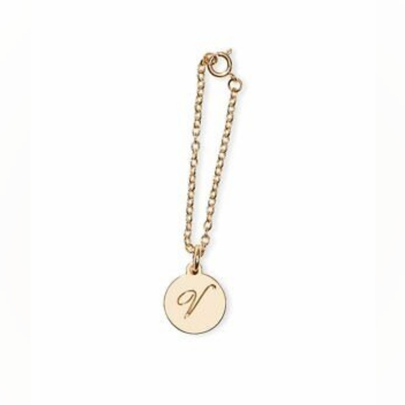 Nip luxury VS v in circle gold tone pendant with chain bottle charm. - Picture 3 of 3